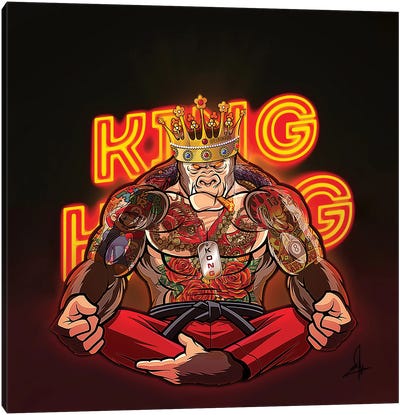 King Kong Canvas Art Print - El Rokk