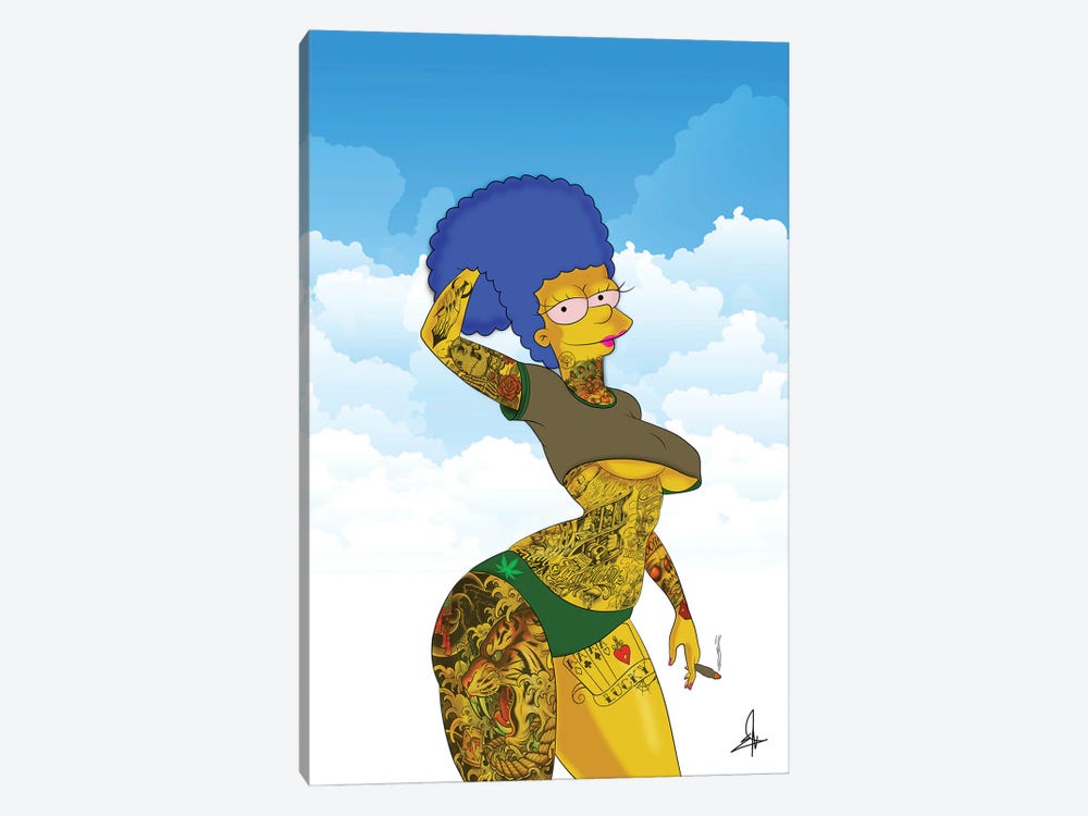 Marge Simp High by El Rokk 1-piece Canvas Art