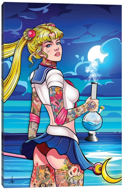 Sailormoon New Canvas Art Print - El Rokk