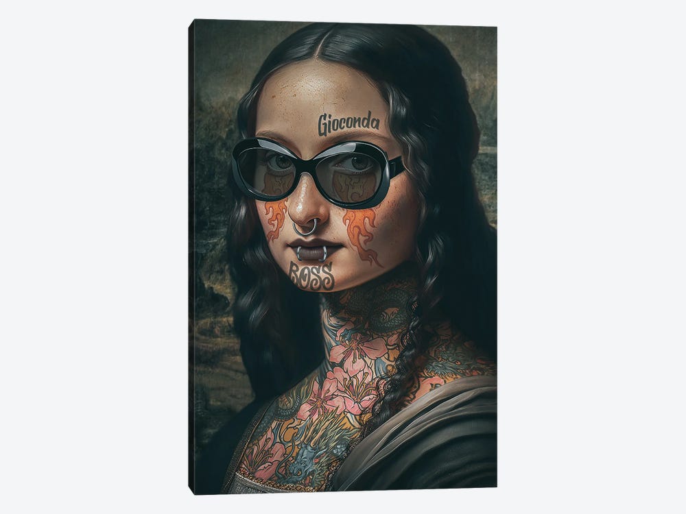 Goth Mona by El Rokk 1-piece Art Print