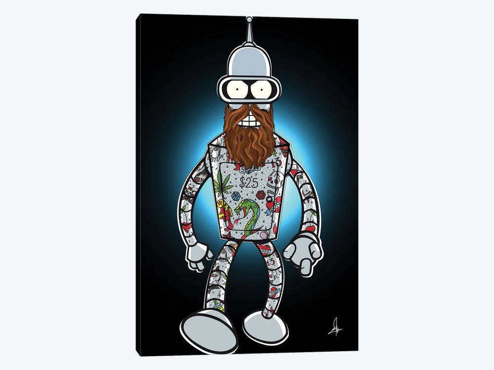 Bender Bearded by El Rokk 1-piece Canvas Art