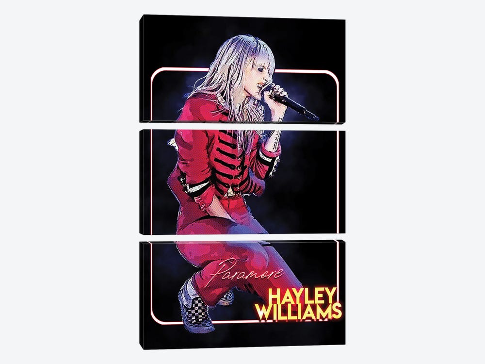 Paramore - Hayley Williams by Gunawan RB 3-piece Canvas Wall Art