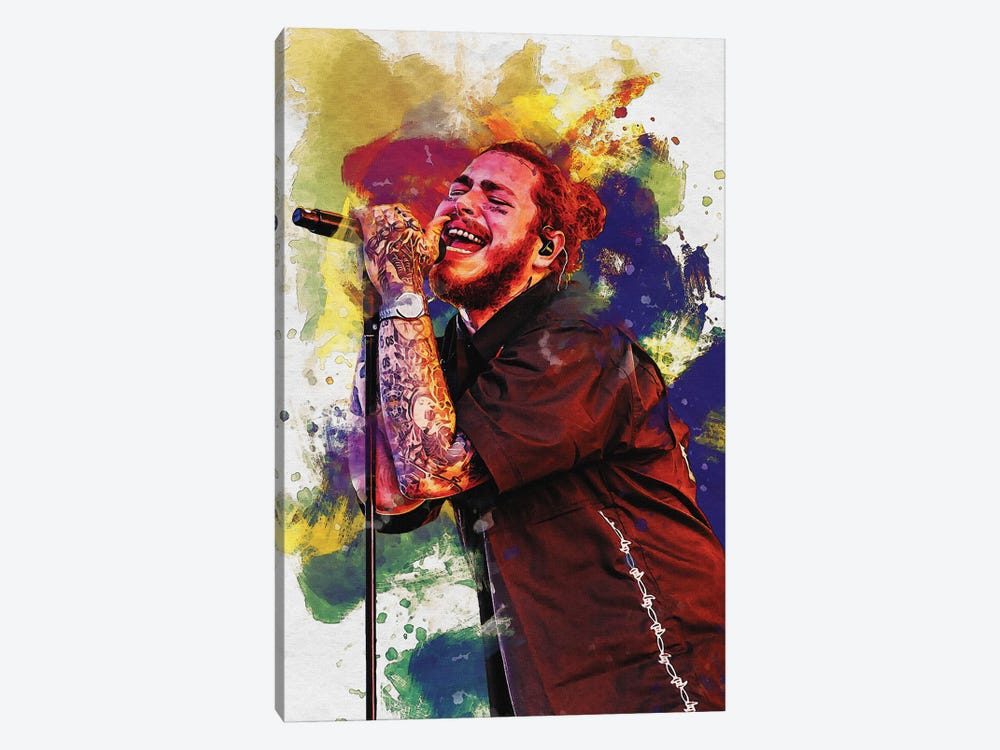 Post Malone Live Concert by Gunawan RB 1-piece Canvas Art