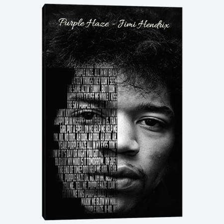 Purple Haze - Jimi Hendrix Canvas Print #RKG106} by Gunawan RB Canvas Print