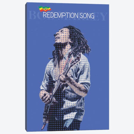 Redemption Song - Bob Marley Canvas Print #RKG108} by Gunawan RB Canvas Art