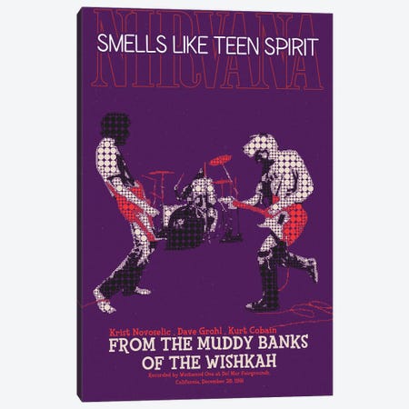 Smells Like Teen Spirit - Nirvana Canvas Print #RKG114} by Gunawan RB Canvas Artwork