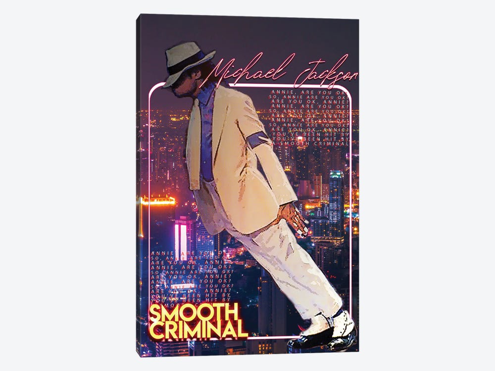 Smooth Criminal - Michael Jackson by Gunawan RB 1-piece Canvas Art Print