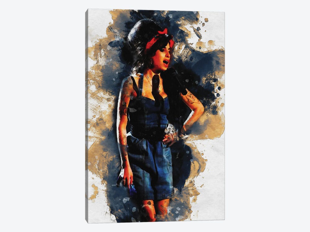Smudge Amy Winehouse by Gunawan RB 1-piece Canvas Wall Art