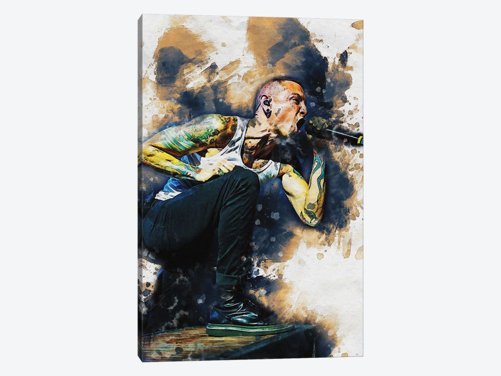 Smudge Chester Bennington by Gunawan RB 1-piece Canvas Wall Art