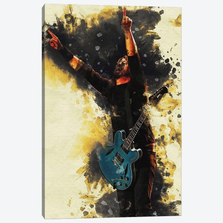 Smudge Dave Grohl - Foofighter Canvas Print #RKG120} by Gunawan RB Canvas Art