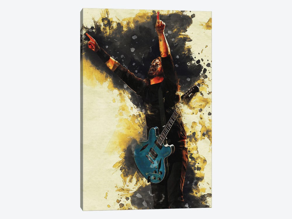 Smudge Dave Grohl - Foofighter by Gunawan RB 1-piece Canvas Artwork