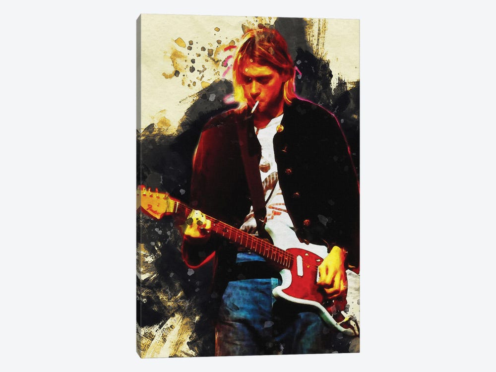 Smudge Kurt Cobain Live & Loud by Gunawan RB 1-piece Canvas Print