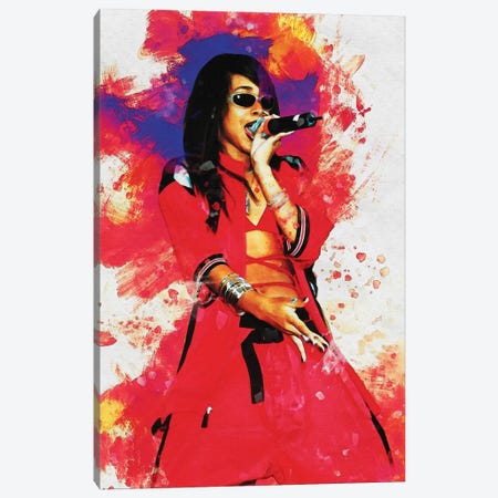 Smudge Of Aaliyah Canvas Print #RKG125} by Gunawan RB Canvas Art Print