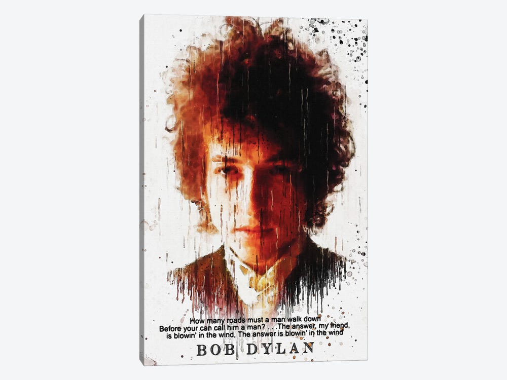 Bob Dylan Quotes by Gunawan RB 1-piece Canvas Wall Art