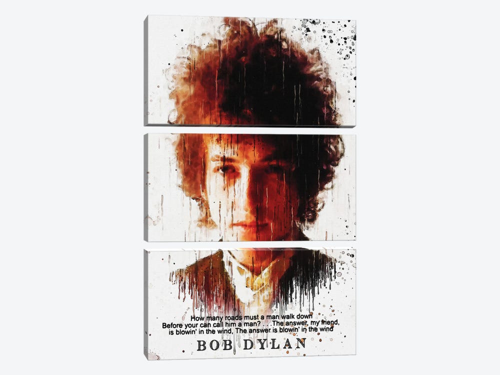 Bob Dylan Quotes by Gunawan RB 3-piece Canvas Wall Art