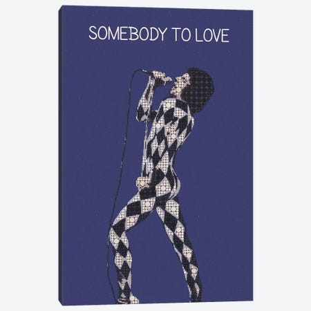 Somebody To Love - Freddie Mercury - Queen Canvas Print #RKG138} by Gunawan RB Canvas Print