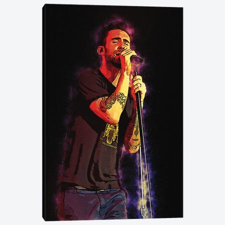 Spirit Of Adam Levine Performed At The Forum In Inglewood California Canvas Print #RKG142} by Gunawan RB Canvas Wall Art