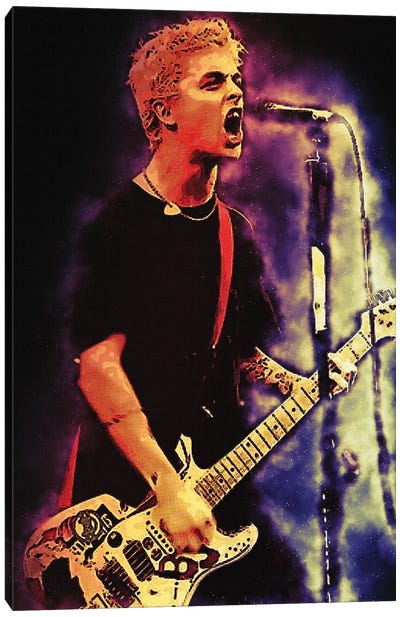 Spirit Of Billie Joe Armstrong Canvas Art Print - Green Day