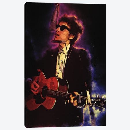Spirit Of Bob Dylan Canvas Print #RKG148} by Gunawan RB Canvas Art