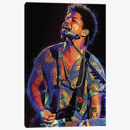 Spirit Of Bruno Mars Concert Canvas Print #RKG150} by Gunawan RB Art Print