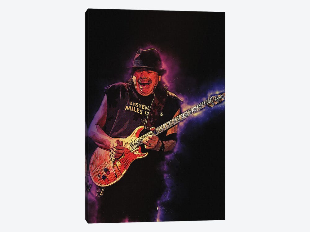 Spirit Of Carlos Santana Live Concert by Gunawan RB 1-piece Canvas Wall Art
