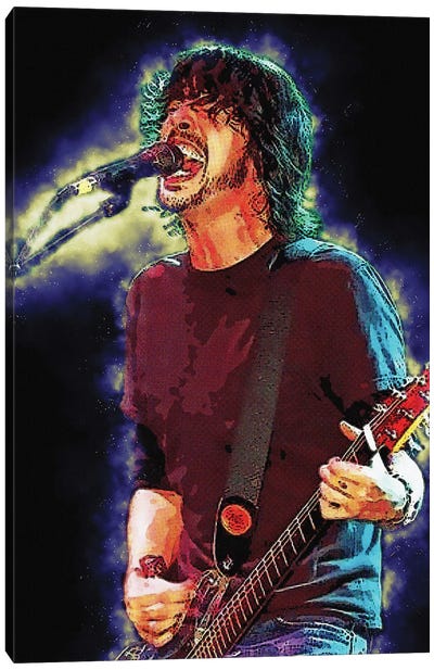 Spirit Of Dave Grohl Canvas Art Print - Dave Grohl