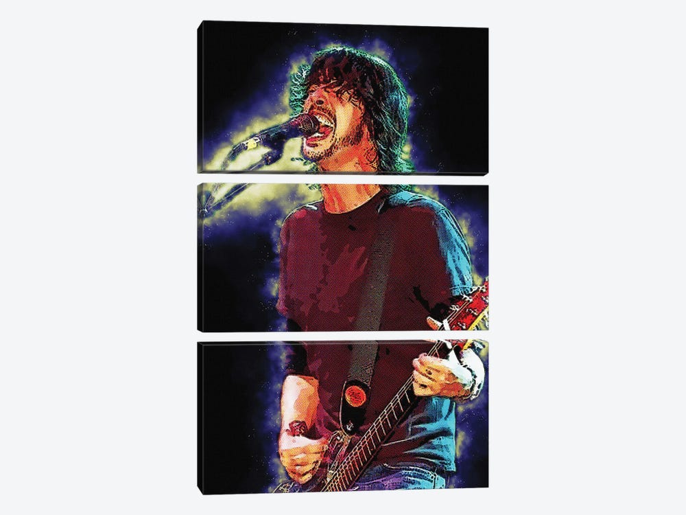Spirit Of Dave Grohl by Gunawan RB 3-piece Canvas Artwork