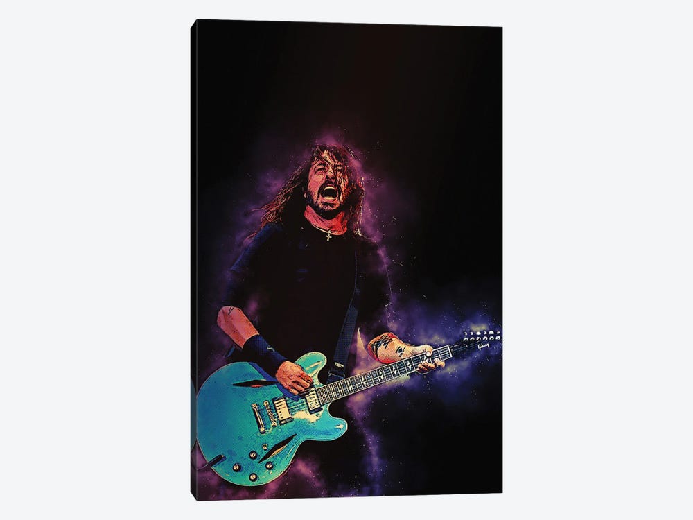 Spirit Of Dave Grohl Foo Fighters by Gunawan RB 1-piece Canvas Art Print