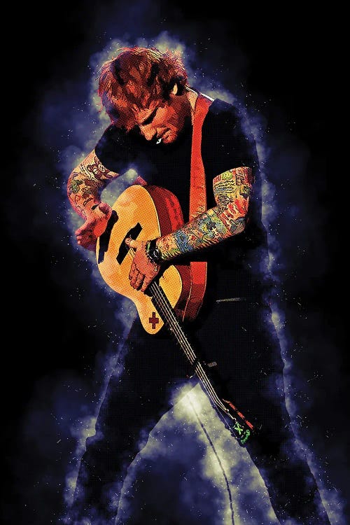 Spirit Of Ed Sheeran Live Concert by Gunawan RB wall art