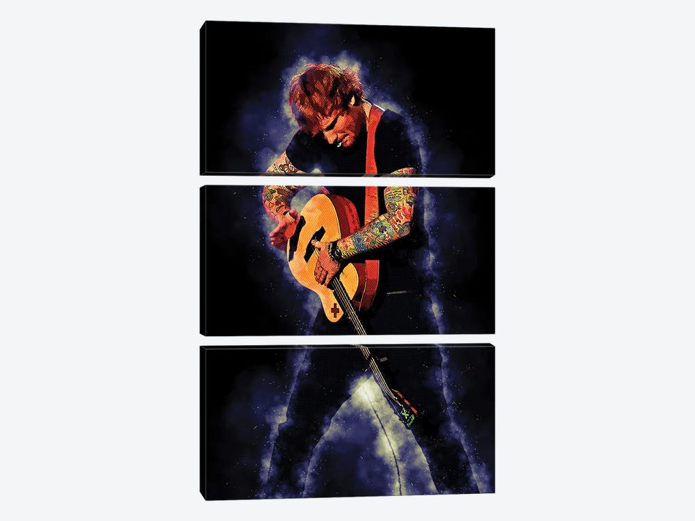 Spirit Of Ed Sheeran Live Concert by Gunawan RB 3-piece Canvas Print