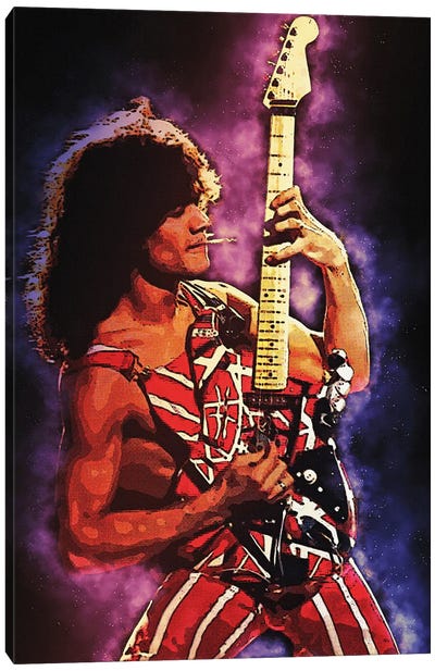 Spirit Of Eddie Van Halen Canvas Art Print - Pop Culture Art