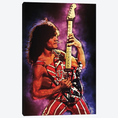 Spirit Of Eddie Van Halen Canvas Print #RKG159} by Gunawan RB Canvas Print