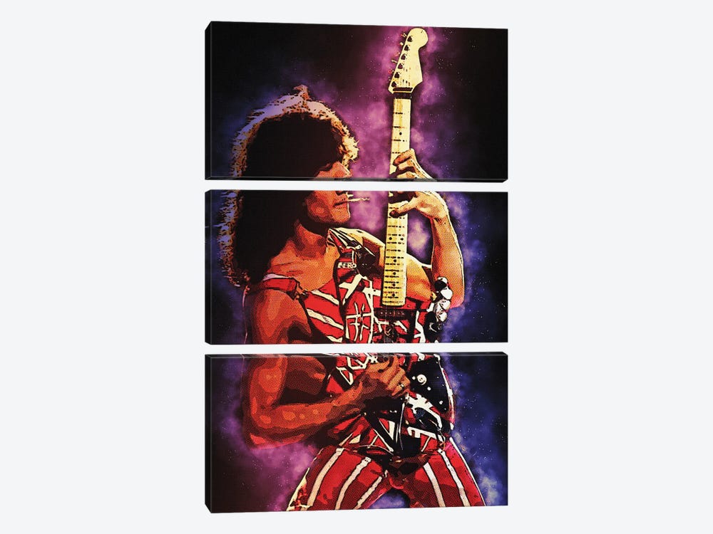 Spirit Of Eddie Van Halen by Gunawan RB 3-piece Canvas Art