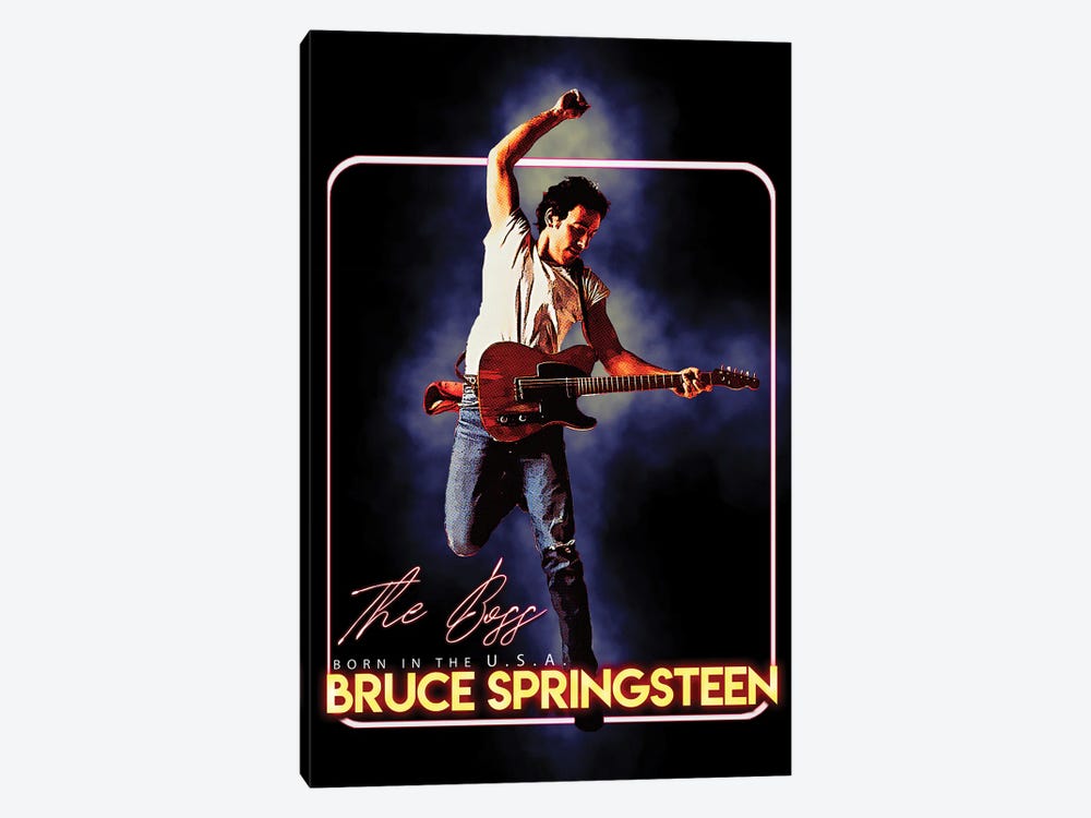 Bruce Springsteen - Born In The USA - The Boss by Gunawan RB 1-piece Canvas Art Print