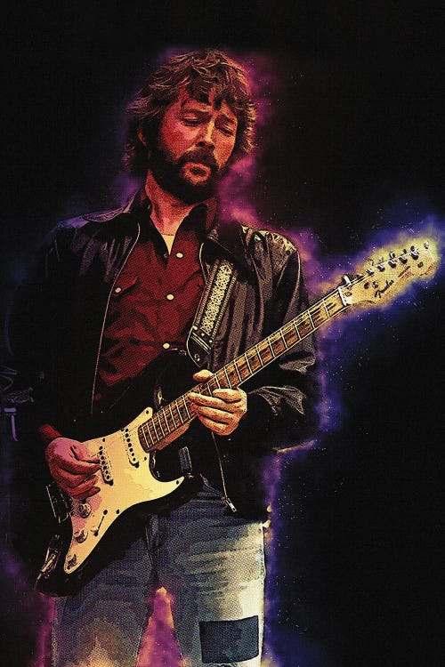 Spirit Of Eric Clapton by Gunawan RB wall art