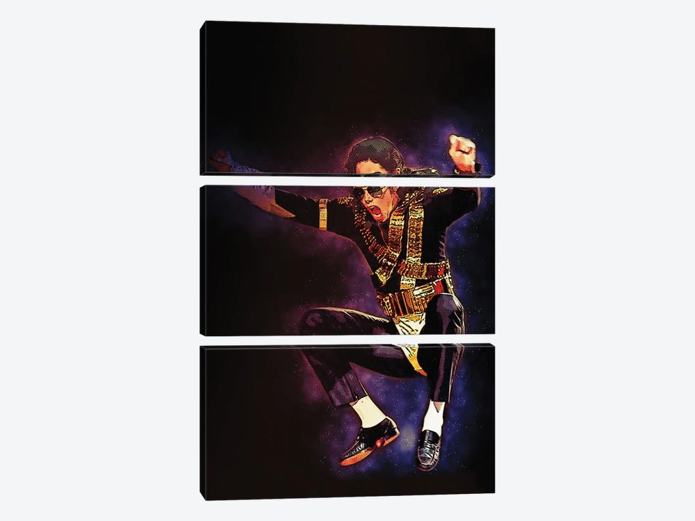 Spirit Of Jam - Michael Jackson by Gunawan RB 3-piece Art Print