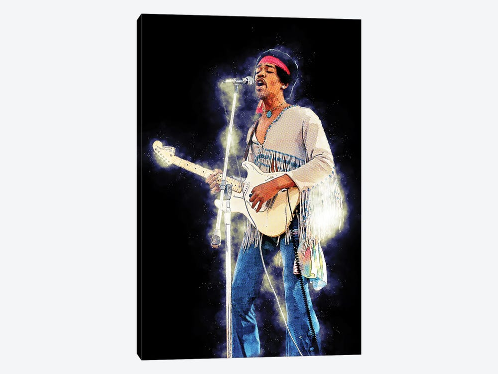 Spirit Of Jimi Hendrix Live Concert by Gunawan RB 1-piece Art Print