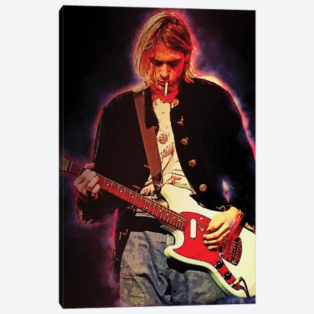 Spirit Of Kurt Cobain Canvas Print #RKG168} by Gunawan RB Canvas Wall Art