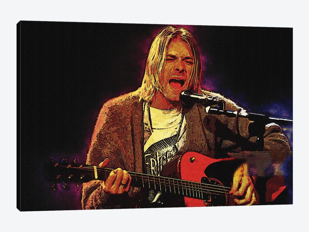 Spirit Of Kurt Cobain Live MTV Unplugged by Gunawan RB 1-piece Canvas Print