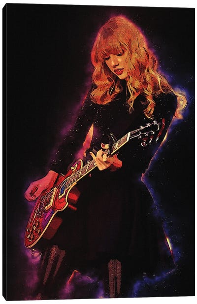 Spirit Of Taylor Swift Canvas Art Print - Musical Instrument Art