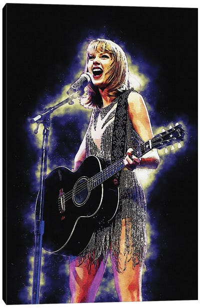 Spirit Taylor Swift Canvas Art Print - Microphones