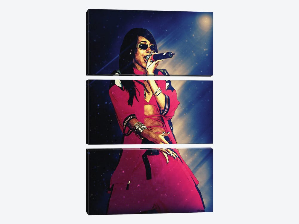 Superstars Aaliyah by Gunawan RB 3-piece Canvas Print