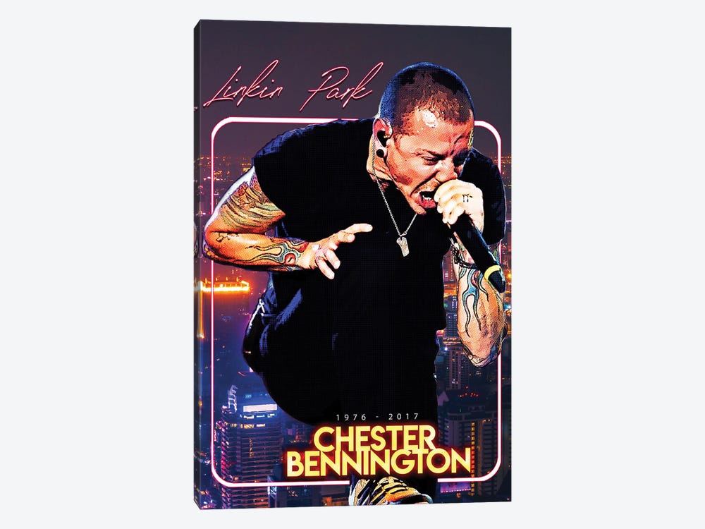 Chester Bennington - Linkin Park by Gunawan RB 1-piece Canvas Art
