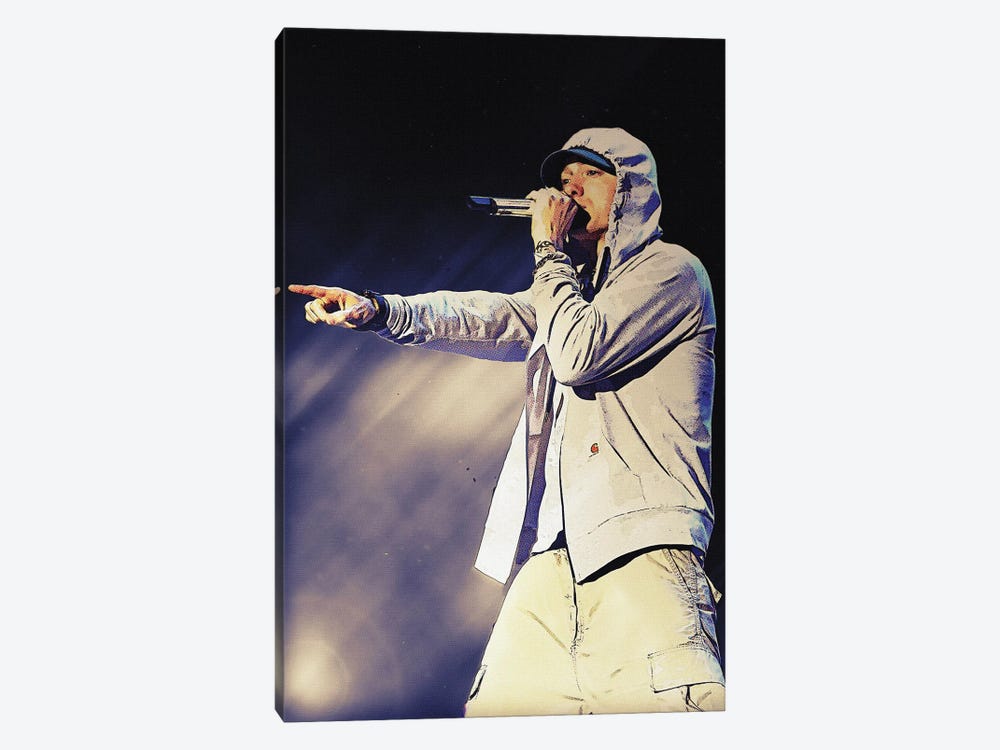 Superstars Eminem Concert by Gunawan RB 1-piece Canvas Wall Art
