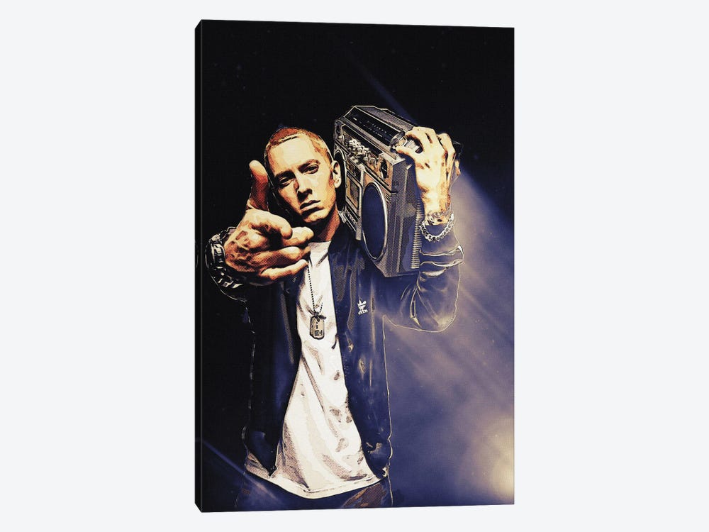 Superstars Eminem Rapper by Gunawan RB 1-piece Canvas Print
