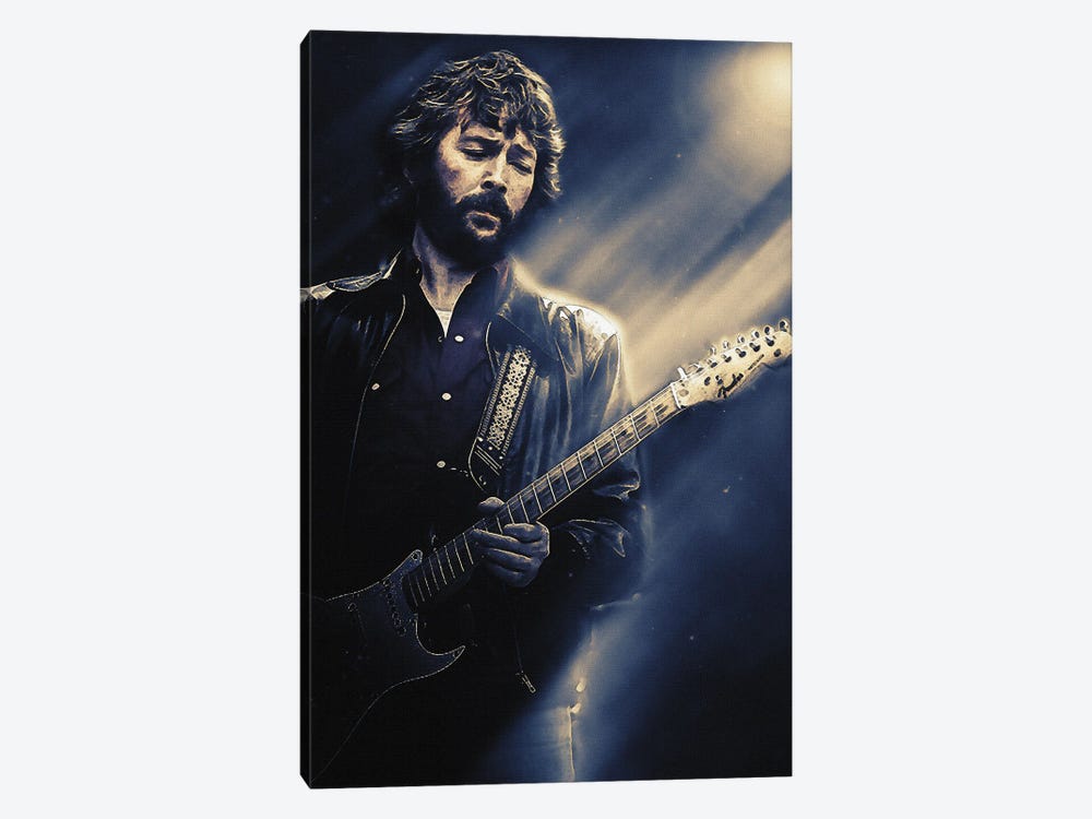 Superstars Of Eric Clapton by Gunawan RB 1-piece Canvas Artwork