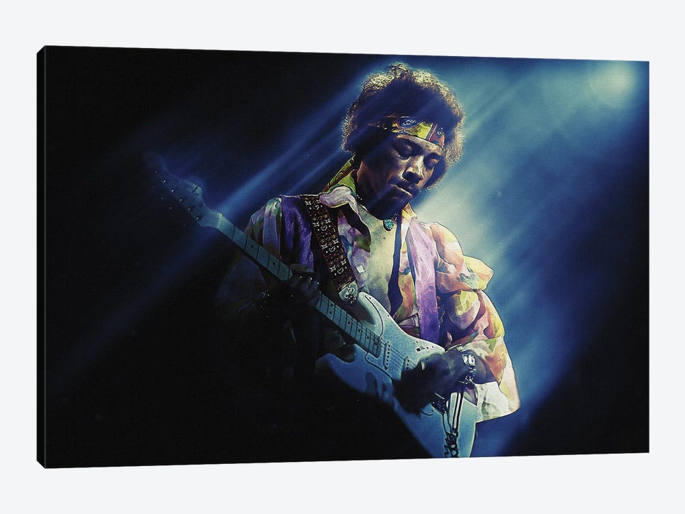Superstars Of Jimi Hendrix Performing In 1969 by Gunawan RB 1-piece Canvas Print