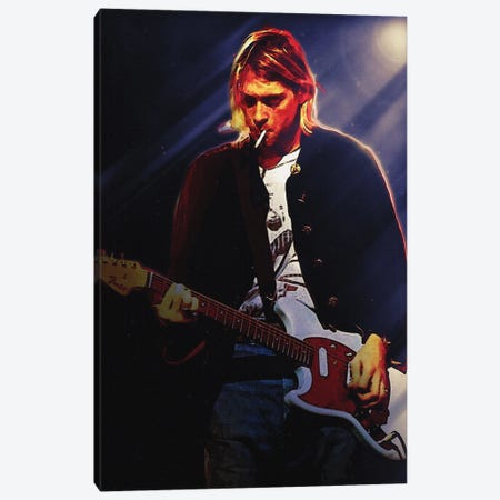 Superstars Of Kurt Cobain Live & Loud In Concert Canvas Print #RKG197} by Gunawan RB Canvas Art