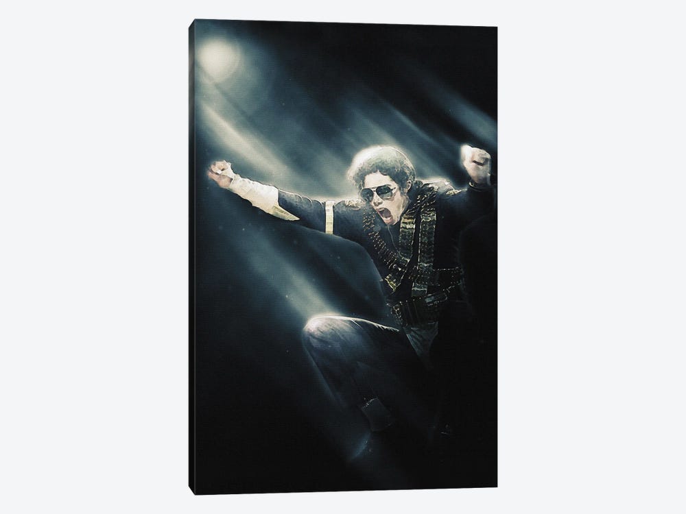 Superstars Of Michael Jackson Jump In Concert by Gunawan RB 1-piece Art Print