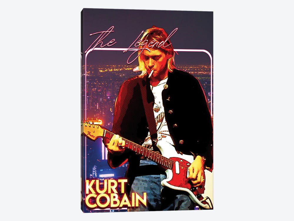 The Legend - Kurt Cobain by Gunawan RB 1-piece Canvas Art Print